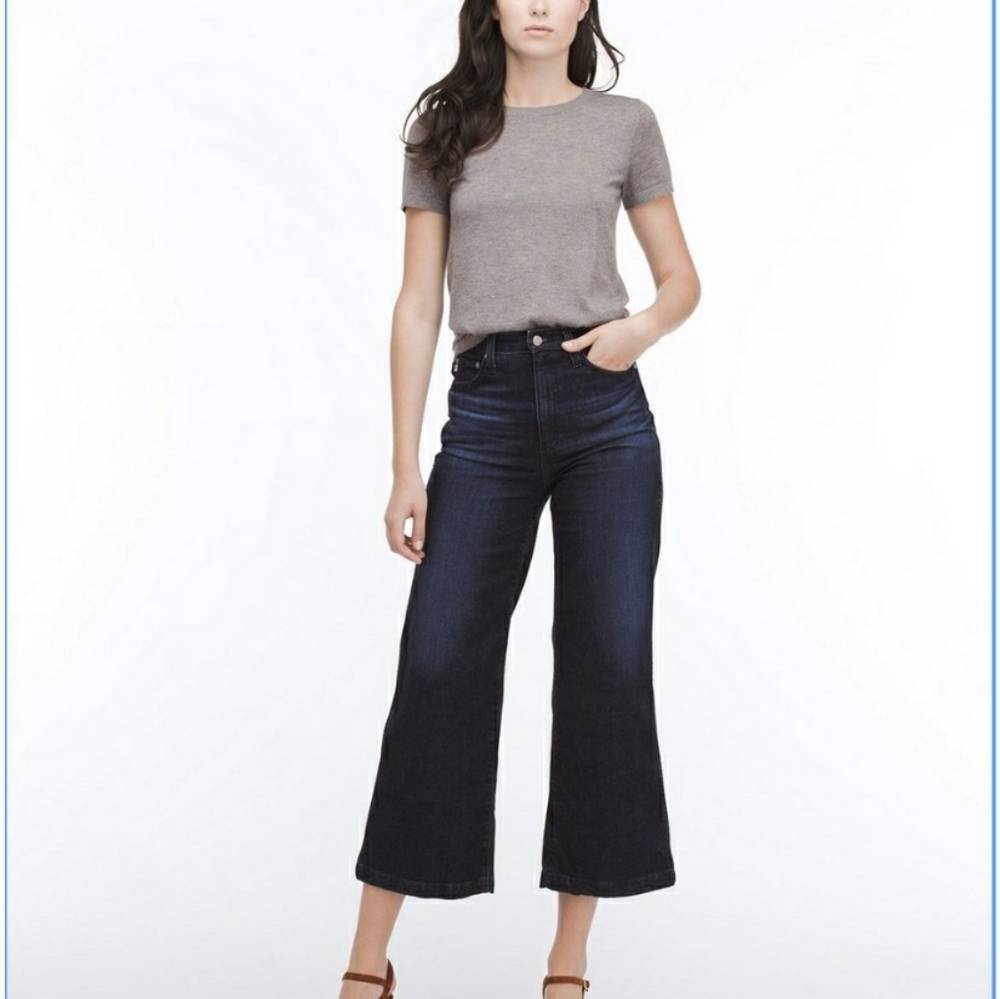 NEW AG Adriano Yvette High Rise Cropped Jeans